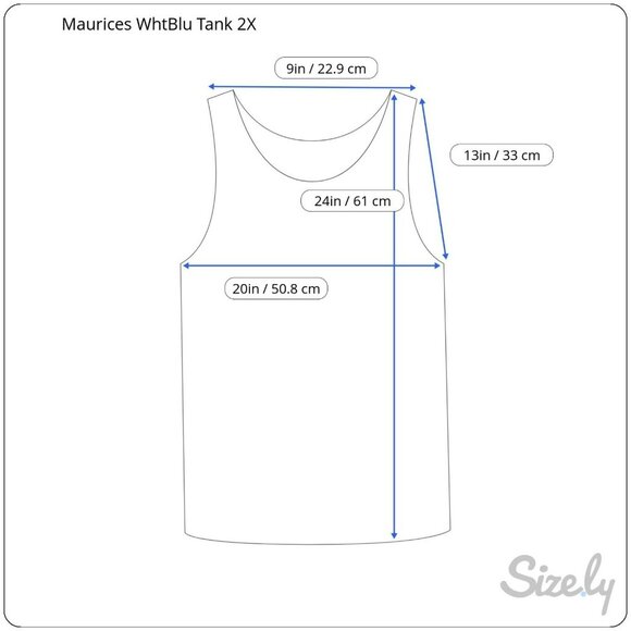 Maurices Womens 2X White Blue Floral Sleeveless Ruffle Hem Tunic Tank Top Shirt - Picture 2 of 9